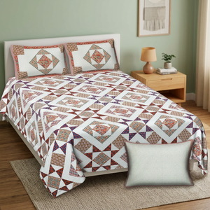 Drap de lit en coton Jaipuri fait main, imprimé traditionnellement au bloc, textile indien pour chambre à coucher, ameublement de maison, vente en gros - Product Image 4