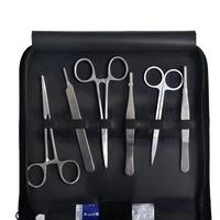Kit complet de pratique de suture chirurgicale - Coussin de plaie en silicone et instruments en acier inoxydable pour la formation médicale