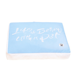 Lit pour chien Chongdongyuan, rectangulaire, bleu nuage, amovible, lavable, en fibre de polyester, grand lit pour animaux de compagnie - Product Image 5