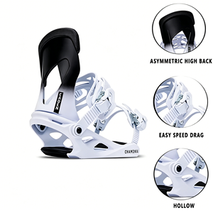 Fixations de snowboard et de <span class=keywords><strong>ski</strong></span> en alliage d'aluminium conçues pour une stabilité accrue avec système de <span class=keywords><strong>fixation</strong></span> à boucle, idéales pour le snowboard avancé et le <span class=keywords><strong>ski</strong></span> alpin. - Product Image 3