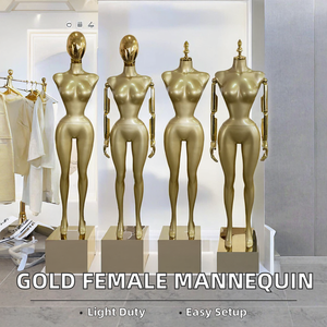 Manichino da donna per tutto il corpo Curvy espositore in plastica per <span class=keywords><strong>abbigliamento</strong></span> leggero per uso in negozio - Product Image 4