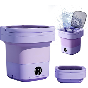 Lavadora Portátil Plegable Semiautomática de 9L con Secadora, Eléctrica, de Una Sola Tina, para Uso Doméstico y Hotelero, Carcasa de Plástico - Product Image 1