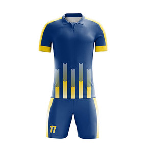 ผู้ผลิตชั้นนำ ผู้จัดจำหน่ายที่ดีที่สุด ชุดยูนิฟอร์มฟุตบอลชายคุณภาพสูง สีและโลโก้ปรับแต่งได้ ผลิตจากโพลีเอสเตอร์ 100% - Product Image 2