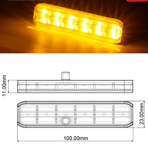 Nouvelle Ambulance Offroad 12V Ambre Clignotant Lampe Camion Moto <span class=keywords><strong>Trafic</strong></span> D'urgence Led Strobe Grill Lumière avec Base Souple En Caoutchouc - Product Image 3
