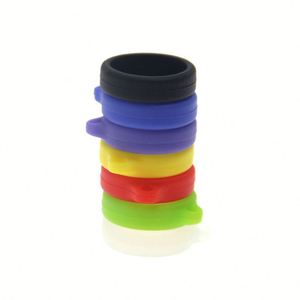 Anneau suspendu en silicone, anneau de fixation durable en caoutchouc pour stylo ou bouteille, anneau décoratif en silicone multicolore - Product Image 4