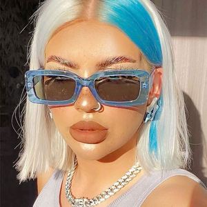 Gafas de Sol Cuadradas Retro de Moda para Mujer con Logotipo Personalizado, Gafas de Sol Rectangulares Pequeñas con Protección UV400 - Product Image 2