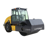 LUTONG 7 Tonnes LT207G 600Mm Chaussées Compacteur Vibrant de Rouleau De Route De Bébé
