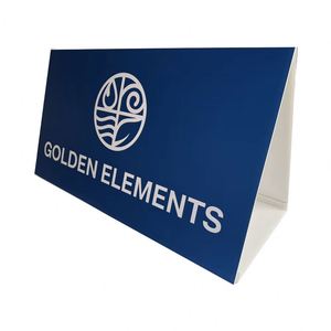 Support publicitaire triangulaire en PVC pour publicité extérieure – Fournitures promotionnelles pour événements - Product Image 1