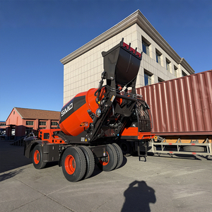 Truk <span class=keywords><strong>Mixer</strong></span> Beton Kapasitas Besar Kendaraan Teknik Peralatan Pencampur Truk Konstruksi - Product Image 4