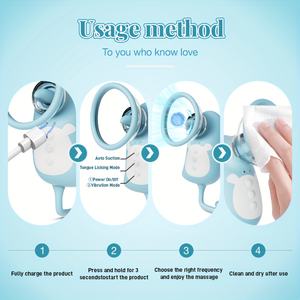 Vibrador con Lengua Insertable, Estimulador de Clítoris y Vaginal para Mujeres, Juguete Sexual con Succión de Clítoris y Tapones Anales - Product Image 4