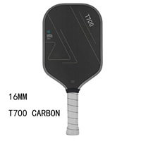 Raquette de pickleball en fibre de carbone de haute qualité avec face en graphite, noyau en mousse durable pour l'entraînement et les loisirs