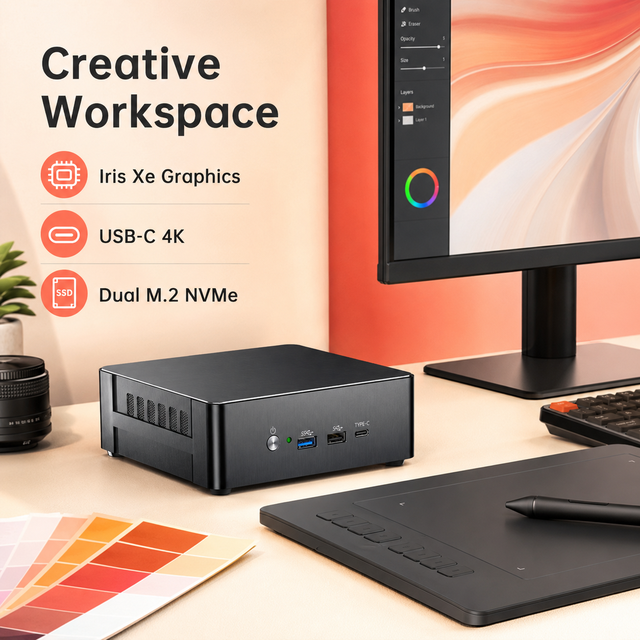 12th 13th Generation Intel Core I5 I7 I9 Mini PC WIFI 6 DDR5 RAM 64GB Support windows Ubuntu HDMI 4K Gaming Desktop Mini PC