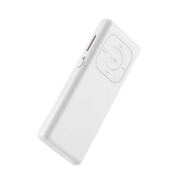 Premium Minimalist No Screen MP3 Player with Physical Buttons Built-in Speaker OTG Phone Connection HiFi Portable Music Player