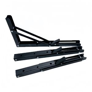<b>Billy</b> Folding Stand 12 Inches Steel Black Durable Shelf Support Hardware Accessory - Product Image 3