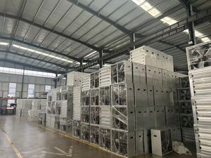 Quạt thông gió công nghiệp gắn tường bằng thép, dòng trục, kích thước 32\", 36\", 50\", 54\", 60\", 1380mm, dùng cho nhà kính, làm mát, hút khí thải - Product Image 5