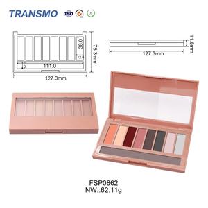 Étui à fards à paupières personnalisé carré, étui à palette de fards à paupières rose clair, 8 couleurs, étui à fards à paupières - Product Image 2
