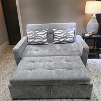 Sofá cama plegable moderno, muebles de apartamento, tapicería de tela, sala de estar, adecuado, cama plegable, sofá cama de almacenamiento