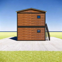 Maison conteneur 20FT 40FT, standard, préfabriquée, livrée en kit, petite maison, bureau préfabriqué résistant, maisons détachables à deux étages