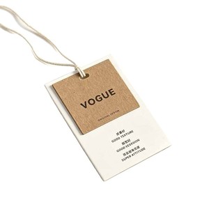 Etiquetas Colgantes de Papel Kraft Personalizadas Yin Meiliang con Cuerda, Impresión de Alta Definición para Ropa, Comercio Electrónico y Minoristas - Product Image 2
