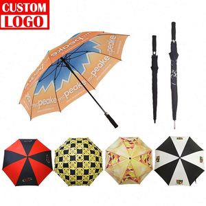 Paraguas de Golf Económicos de Pongee y EVA, Impresos a Medida y de Colores, en Oferta - Product Image 1