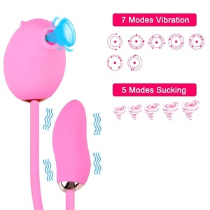 Vibrateur à double stimulation pour les mamelons, 7 vitesses, rechargeable par USB, masseur du point G et du clitoris, silicone écologique, jouet sexuel pour adultes pour femmes - Product Image 3