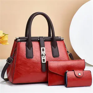 3 pieces set classic hobo bags for women casual tote bags ladies shoulder bags wholesale price