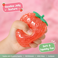 Southpeak Toy Vaseline Jelly Strawberry Squishy Slow Rising Fidget Toy Stress Relief CE EN71 Window Box Squishy Factory OEM WS
