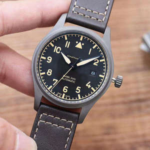 Portuguese Series Men's Luxury Hip Hop Automatic Mechanical Chronograph <b>Watch</b> Mark XVIII NH35 Yellow Gold Stainless Steel <b>Case</b> - Product Image 1