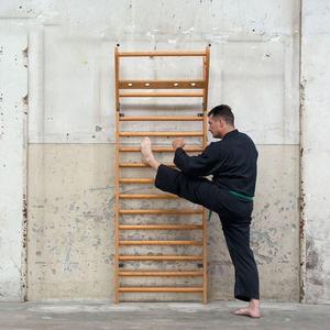 Barre Murale de Gymnastique en Bois JIAHE2011 pour Étirements Corporels, Modèle Suisse, Offre Spéciale Exportation - Product Image 6