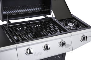 Parrilla de Gas LPG de Acero de 3 Quemadores, Moderna y Lujosa, con Rejilla de Hierro Fundido, Carrito y Acabado con Recubrimiento en Polvo - Product Image 5