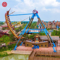 Équipement de parc d'attractions extérieur attrayant : Manèges Familiaux Viking Swinging Ship et Pirate Boat à vendre
