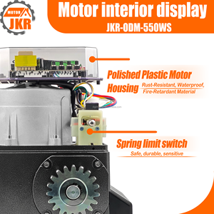 Moteur de <span class=keywords><strong>portail</strong></span> <span class=keywords><strong>coulissant</strong></span> durable 550W <span class=keywords><strong>avec</strong></span> crémaillère en acier de <span class=keywords><strong>4M</strong></span>, fermeture automatique, démarrage progressif, rebond d'obstacle, télécommande pour villa moderne - Product Image 2