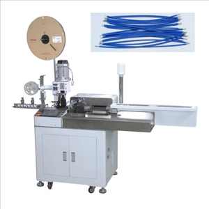 Automatic <b>Thin</b> <b>Wire</b> 5 Small <b>Wires</b> Cutting Stripping Crimping Tin Dipping Machine - Product Image 6