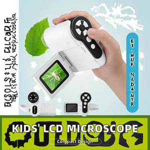 Microscopio Portátil JXD con Pantalla LCD de 2 Pulgadas y Aumento de 1000X para Niños de 5 a 7 Años, Regalo de Cumpleaños Hecho de Plástico Resistente - Product Image 3