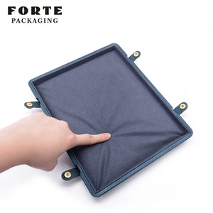 FORTE Specialty Store Jewelry <strong>Ring</strong> Tray Faux Leather Jewelry Storage Tray <strong>Plate</strong> - Product Image 6