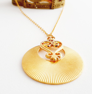 <span class=keywords><strong>Ashanti</strong></span> Symbol Adinkra Coeur Collier Or Ethnique Sankofa Collier Akan Symbole bijoux - Product Image 5