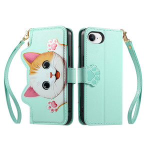 Custodia a Portafoglio 3D Smart in Pelle con Cordino per iPhone 7/8 Plus/XR/11/12 Pro Max - Product Image 2