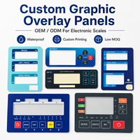 Panel de Superposición Gráfica Personalizado para Pantallas de Básculas Electrónicas, Diseño OEM, Etiquetas Impermeables para Equipos de Pesaje Comercial