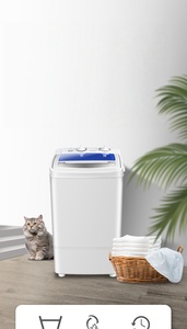 Lave-linge électrique semi-automatique compact à cuve unique de 4,65,5 kg, grande capacité, double fonction lavage/essorage/essorage à vide, pour usage domestique (version anglaise) - Product Image 5