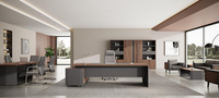 Bureau de direction en bois moderne, durable et écologique pour usage commercial