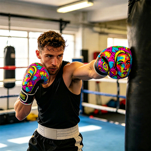 <span class=keywords><strong>Guantes</strong></span> <span class=keywords><strong>de</strong></span> MMA Profesionales Fanshi, Nueva Llegada, Hechos <span class=keywords><strong>de</strong></span> Cuero para Adultos Unisex, Combate Competitivo, Venta al Por Mayor, Diseño <span class=keywords><strong>de</strong></span> Logotipo Personalizado - Product Image 6