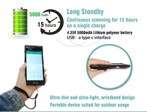 Android 5.0 Bluetooth Portable Scanner de vibrations PDA NFC <span class=keywords><strong>Assistant</strong></span> <span class=keywords><strong>numérique</strong></span> <span class=keywords><strong>personnel</strong></span> C50 - Product Image 4