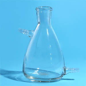 Frasco de Filtración al Vacío de Vidrio Borosilicato Premium de 1000 ml, con Brazo de Doble Lado, Pared Gruesa y Resistente, para Laboratorio y <span class=keywords><strong>Química</strong></span> - Product Image 2