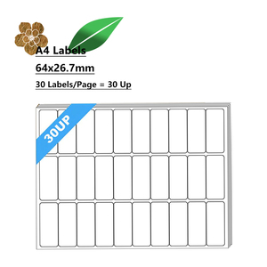 Etiquetas de embalaje de joyería superior personalizadas tamaño A4 30UP etiquetas de precio blancas hoja de papel adhesivo troquelado para máquina de <span class=keywords><strong>soldadura</strong></span> láser - Product Image 4