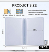 HaoRan Shenzhen Factory Wholesale Clear Pvc Wallet Inserts Custom Logo Premium Credit Card Holder