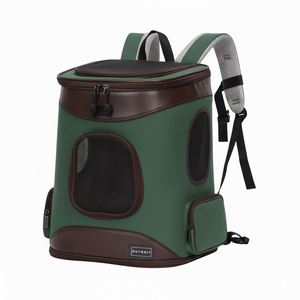 Custom Logo <b>Lightweight</b> 600D Oxford Cloth Pet Carrier <b>Backpack</b> Breathable Polyester Zipper Closure All Seasons Dog Cat Bag - Product Image 3