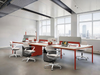 Poste de travail modulaire avec cloison de bureau en métal moderne, table d'ordinateur