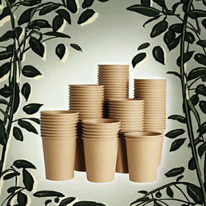 Wholesale Eco-Friendly Biodegradable Disposable Kraft Paper <b>Cups</b> 8oz 10oz 12oz 16oz Portable <b>Party</b> Use with Lid - Product Image 2