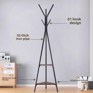 Porte-<span class=keywords><strong>manteau</strong></span> en métal pour la maison moderne Cintre simple pour chambre Porche Bureau Étagère de sac suspendu pour hôtel-Vente en gros d'usine - Product Image 3
