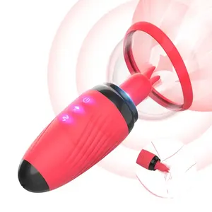 Baru G Spot Vibrator pemijat kebugaran pemijat sedot lidah cepat orgasme klitoris kuat mengisap Vibrator Masturbator seks